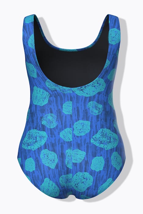 Badeanzug, Punkte, ohne Softcups, Rundhals