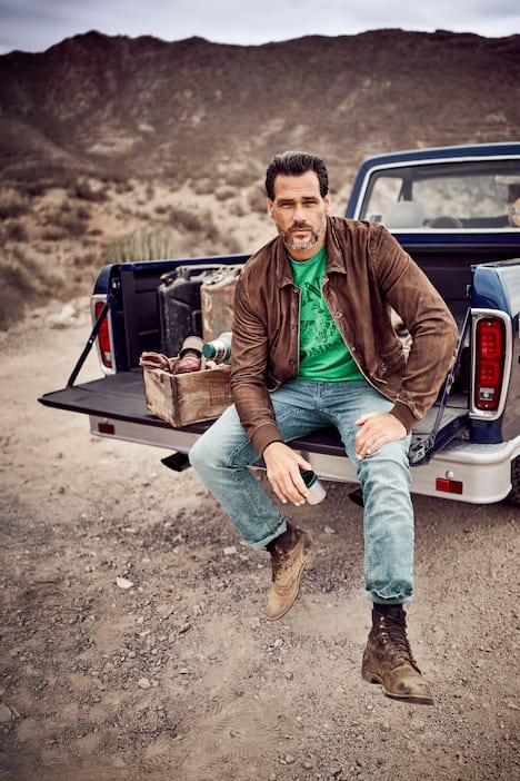 JP1880 Leder-Blouson, Leder, feinstes Ziegen-Veloursleder, Vintage Look, bis 7 XL