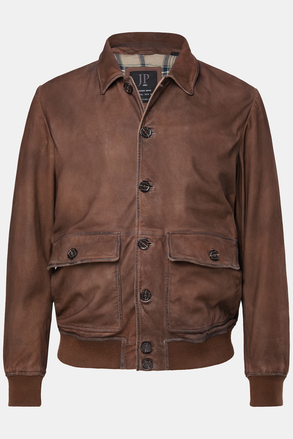 JP1880 Leder-Blouson, Leder, feinstes Ziegen-Veloursleder, Vintage Look, bis 7 XL