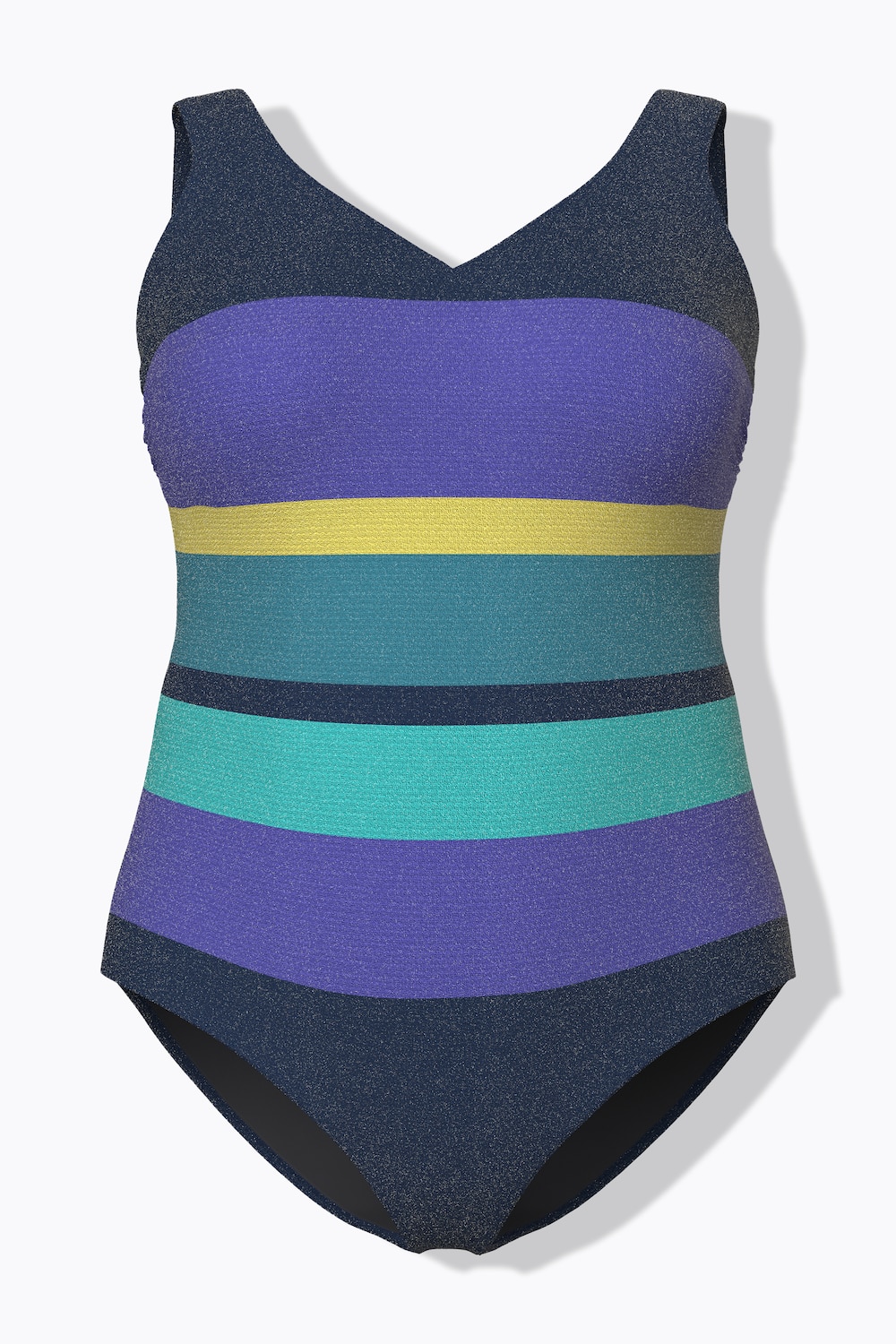 Stora storlekar Baddräkt, Dam, blå, storlek: 58/60, Polyester/Bomull, Ulla Popken