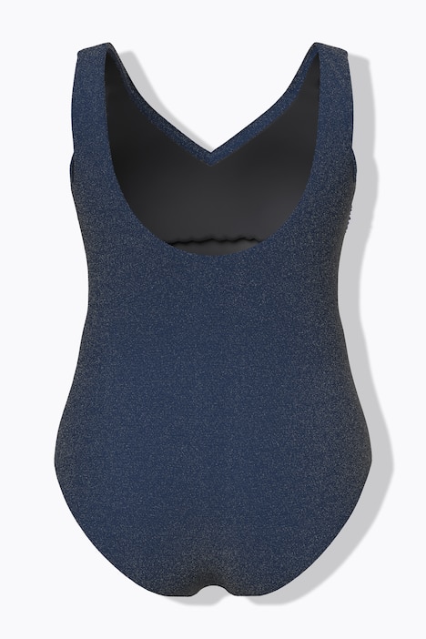 Badeanzug, Streifen, ohne Softcups, Rundhals