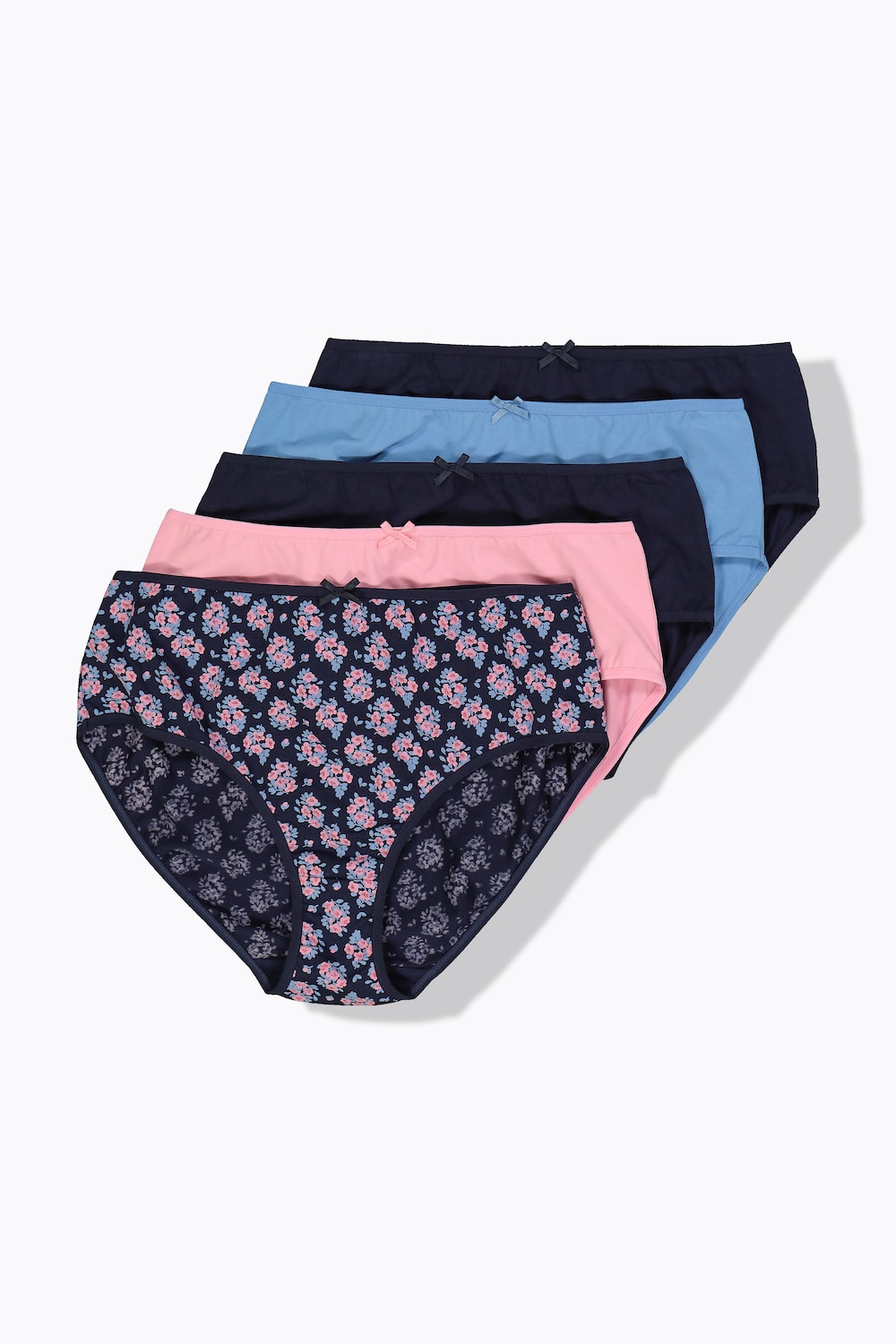 Große Größen Midislips, Damen, blau, Größe: 42/44, Baumwolle, Ulla Popken