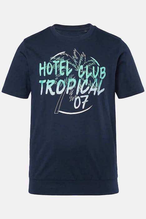 Men+ T-Shirt Bauchfit, Halbarm, großer Print, bis 8 XL