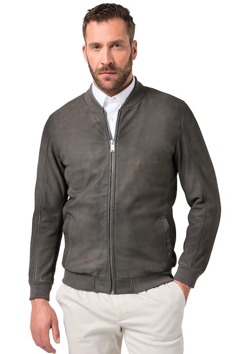 Kožený bluzon JP1880, pravá jehněčí kůže, nízký límeček, do 7XL