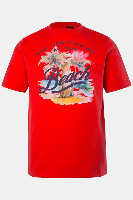 Men+ T-Shirt, Halbarm, Brustprint, bis 8 XL