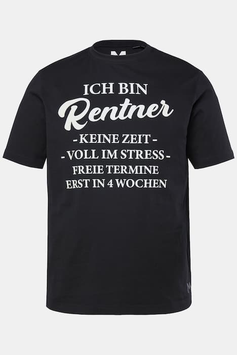 T-shirt Men+ con mezze maniche e stampa sul petto, fino alla tg. 8XL