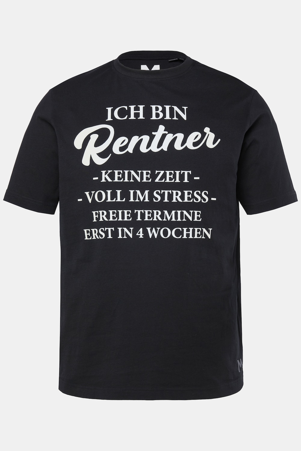 Men+ T-Shirt, Halbarm, Brustprint, bis 8 XL