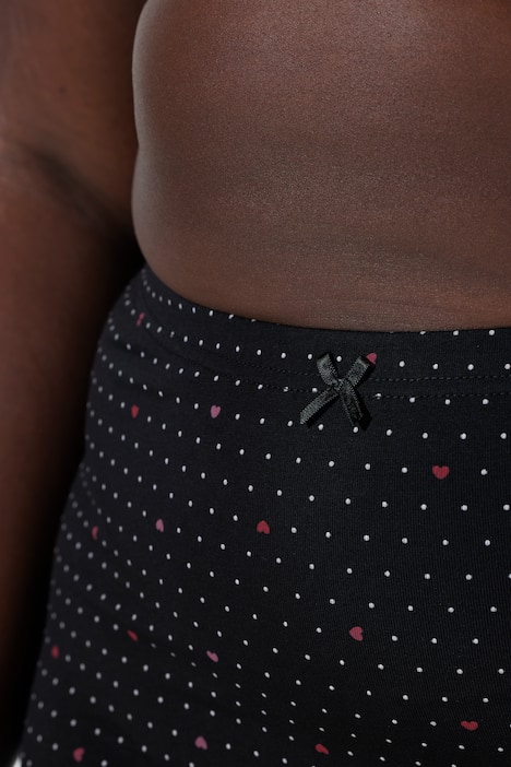 3 Pack of Boyshorts: Heart Polka Dots