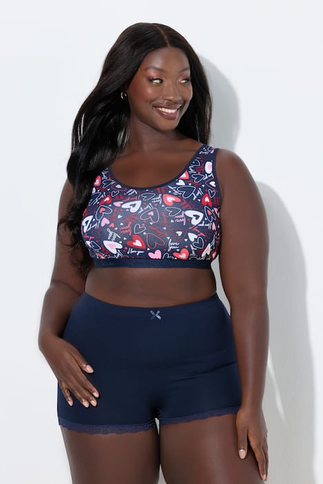 3 Pack of Boyshorts: Heart Polka Dots