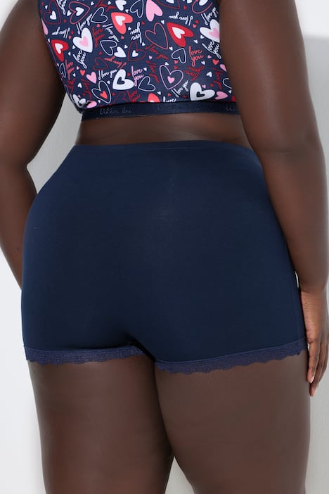 3 Pack of Boyshorts: Heart Polka Dots