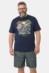 Men+ T-Shirt, Halbarm, Brustprint, bis 8 XL