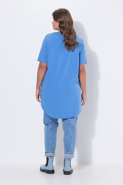 T-shirt, ronde hals, halflange mouwen