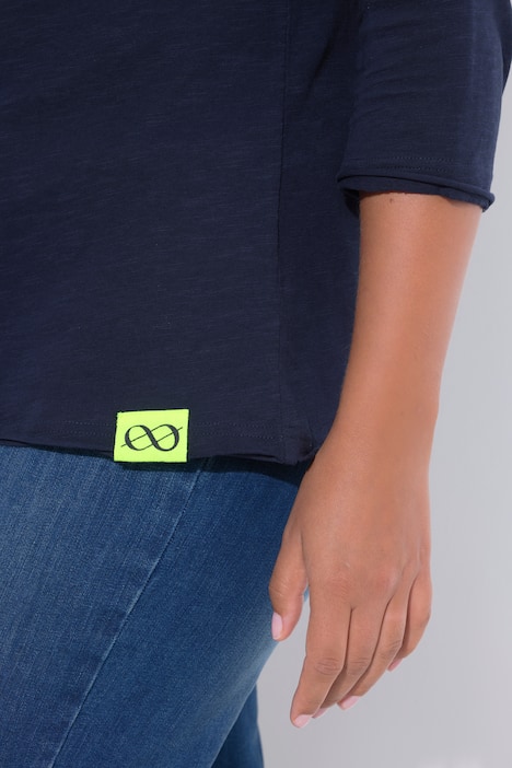 T-Shirt, V-Ausschnitt, 3/4 Arm, OEKO-TEX Made in Green