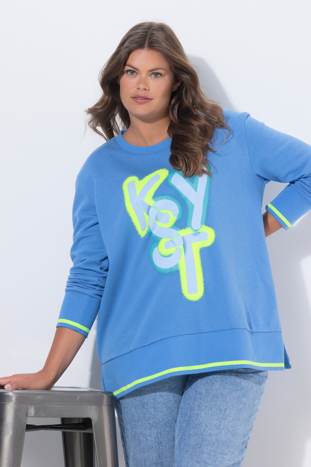 Sweatshirt, ronde hals, lange mouwen, OEKO-TEX