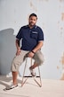 Poloshirt Bauchfit, Halbarm, Brusttasche, bis 8 XL