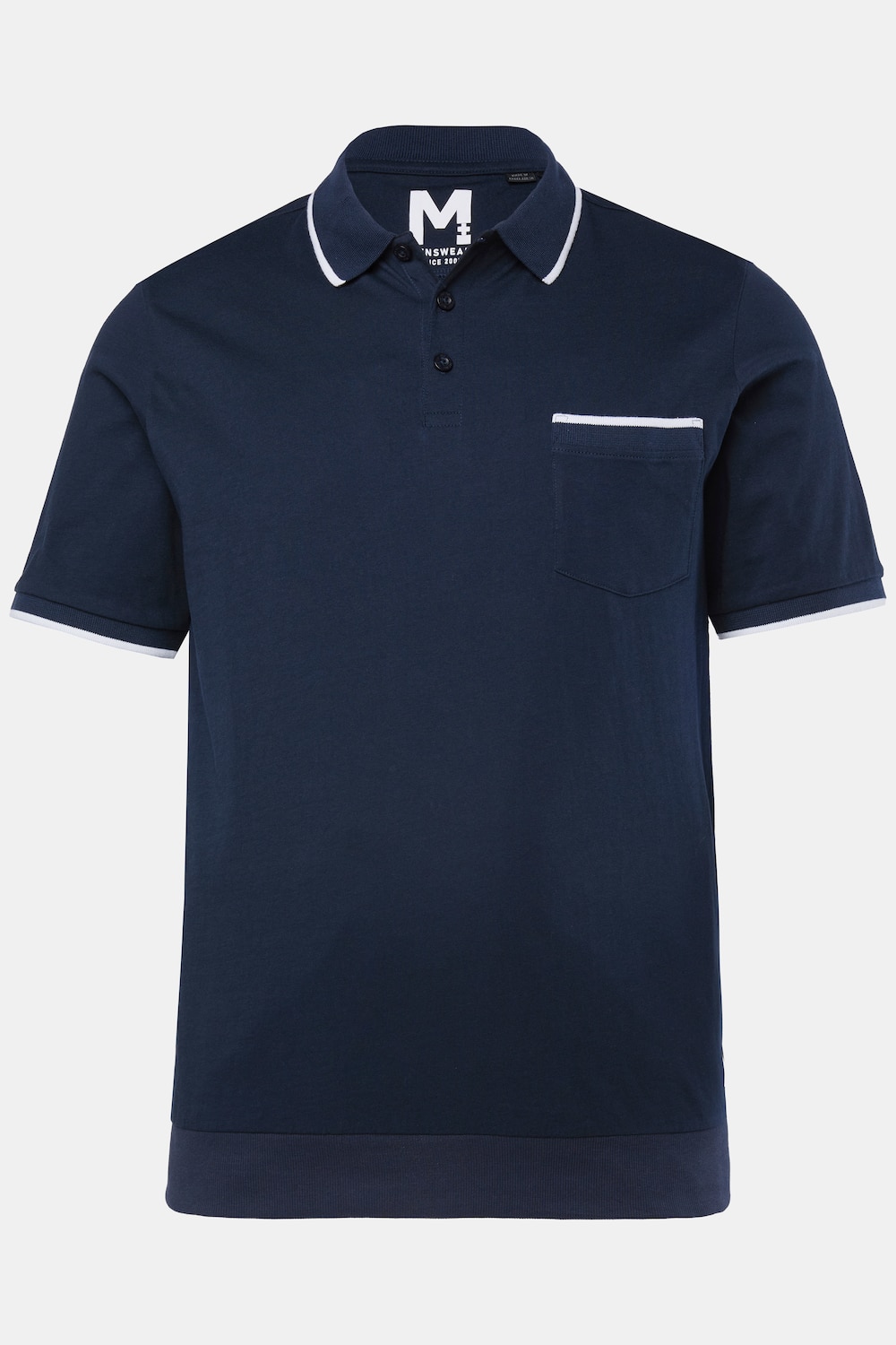 Men+ Poloshirt Bauchfit, Halbarm, Brusttasche, bis 8 XL