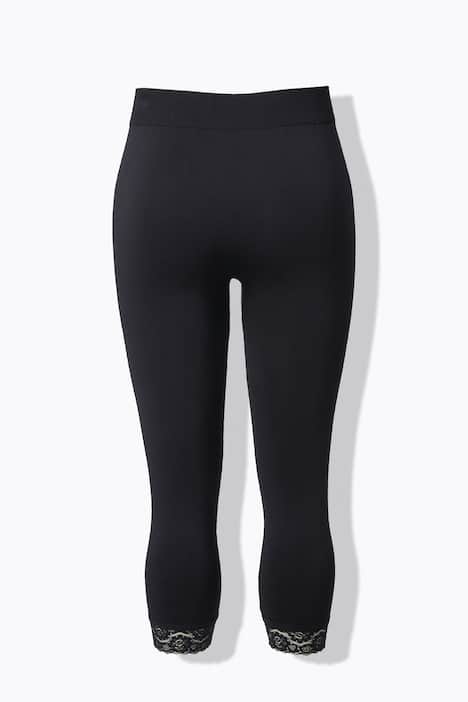 Strumpf-Capri, Spitzensaum, Oberschenkel-Schutz