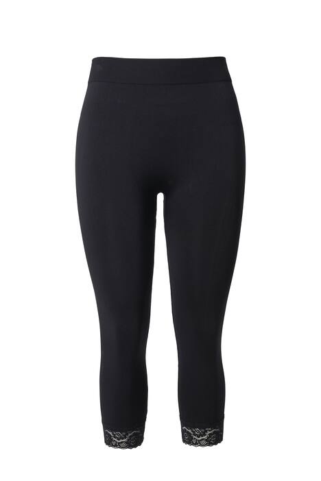 Přiléhavé Capri, krajkový lem, ochrana stehen