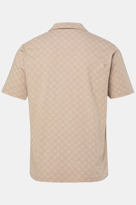 Maglia polo Men+ con mezze maniche e stampa allover, fino alla tg. 8XL