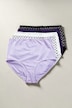 Maxislips, 5er-Pack, Ornamente/einfarbig
