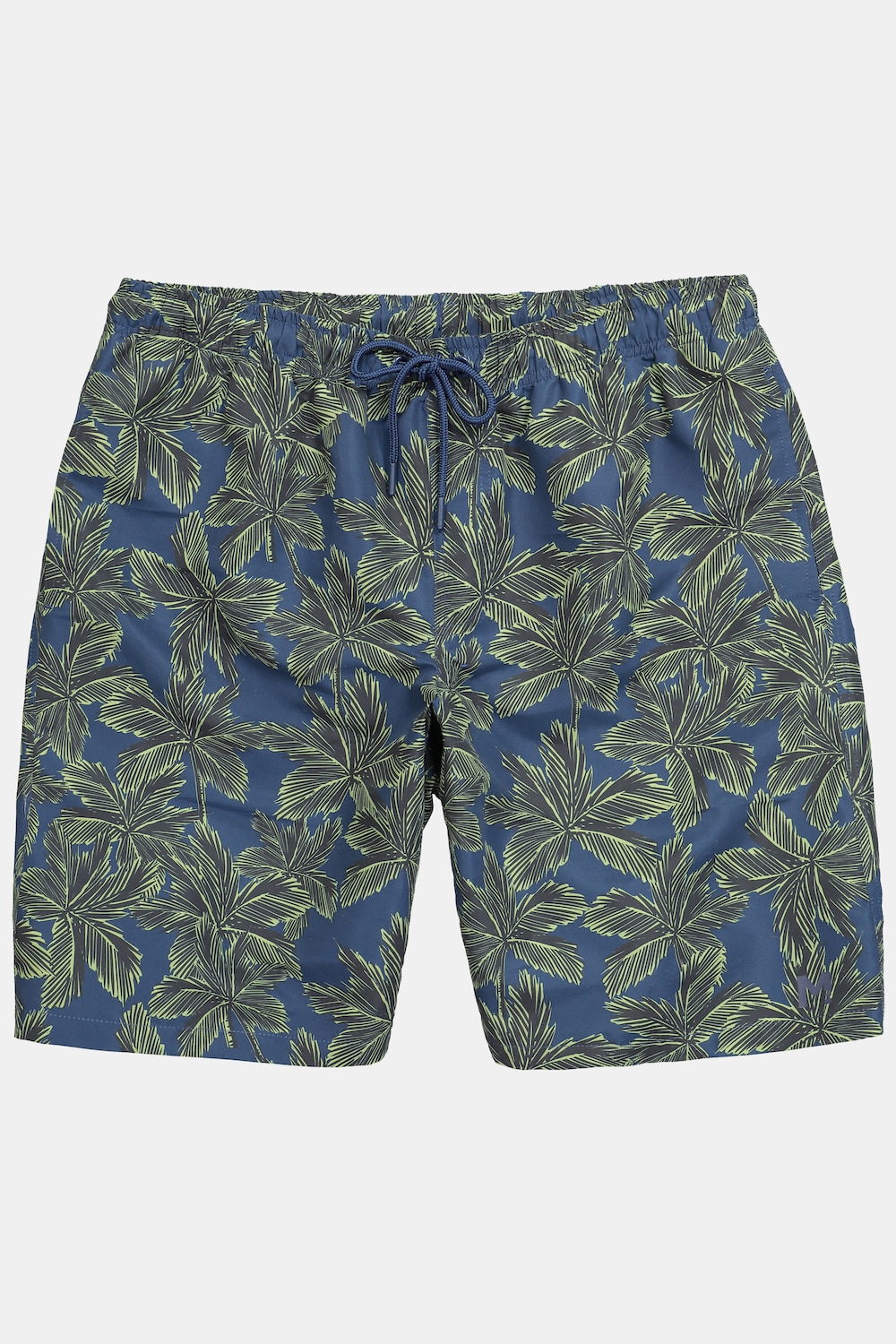 Men+ badeshorts, mavevenlig pasform, alloverprint, 3 lommer, op til str. 8XL