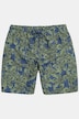 Men+ badeshorts, mavevenlig pasform, alloverprint, 3 lommer, op til str. 8XL