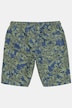 Men+ badeshorts, mavevenlig pasform, alloverprint, 3 lommer, op til str. 8XL