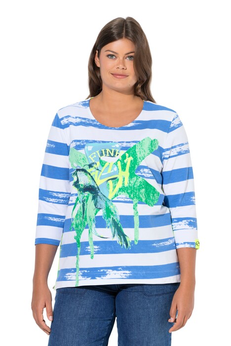 polokošile, kulatý výstřih, 3/4 rukáv, OEKO-TEX