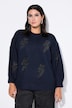 Pullover, Oversize Shape, Glitzer-Motive