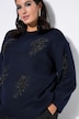 Pullover, Oversize Shape, Glitzer-Motive