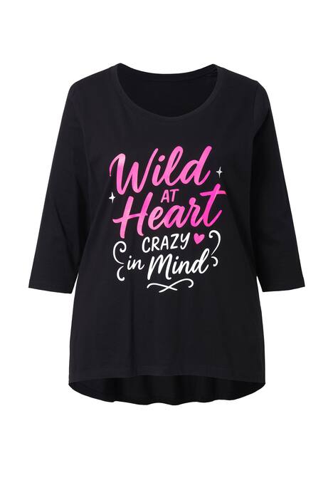 Tričko, A střih, nápis, 3/4 rukávy