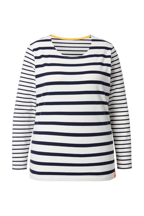 Pruhované tričko, dlouhé rukávy, kulatý výstřih