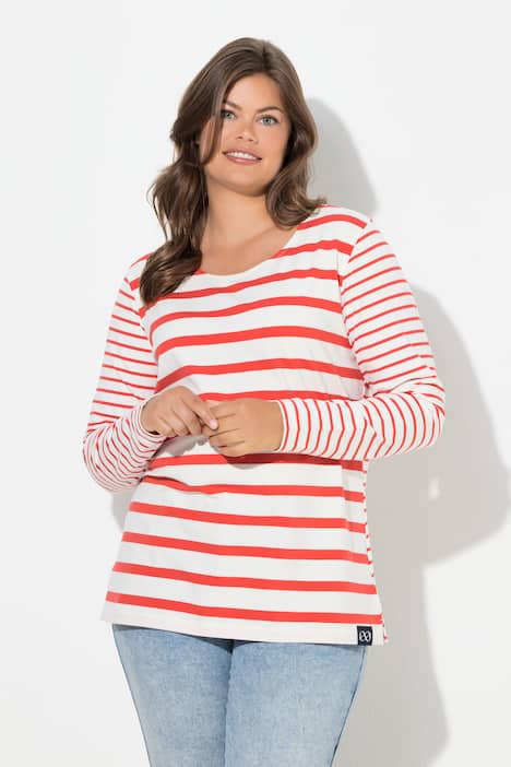 Ringelshirt, Langarm, Rundhalsausschnitt