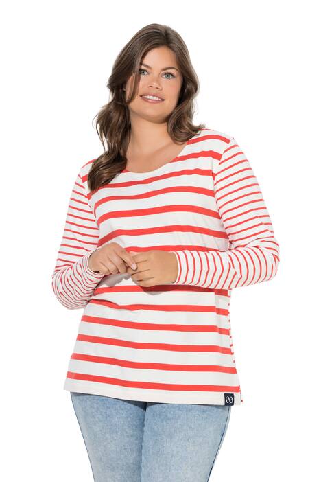 Pruhované tričko, dlouhé rukávy, kulatý výstřih