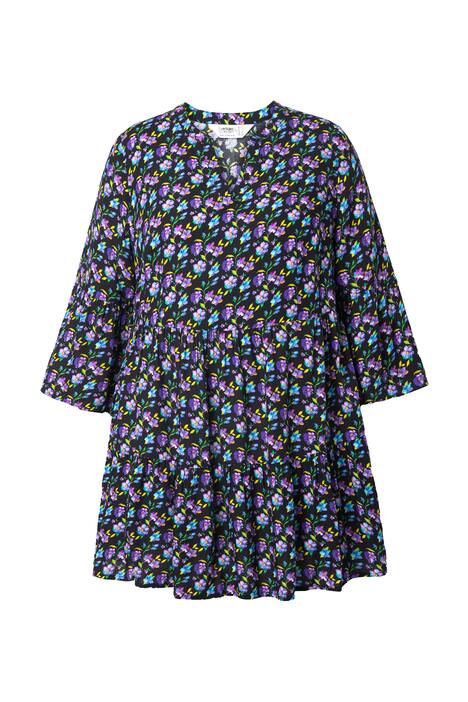 Halenka, pohodlný střih, květiny, volány