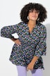 Bluse, bequeme Passform, Blümchen, Volants
