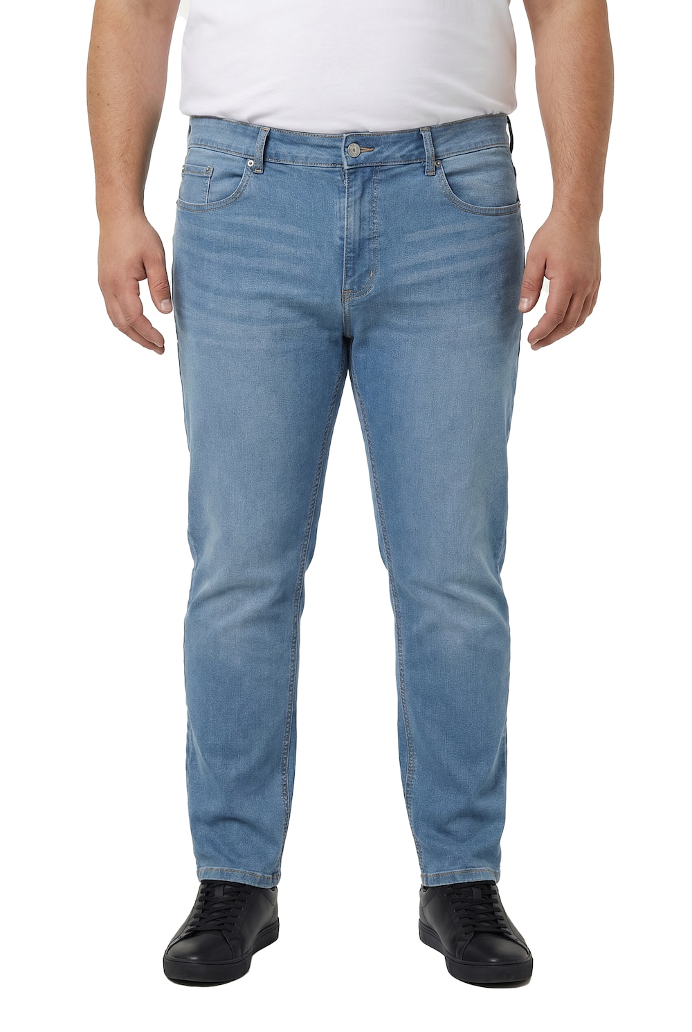 Stora storlekar Jeansshorts FLEXLASTIC®, Her, blå, storlek: 62, Bomull, Men Plus