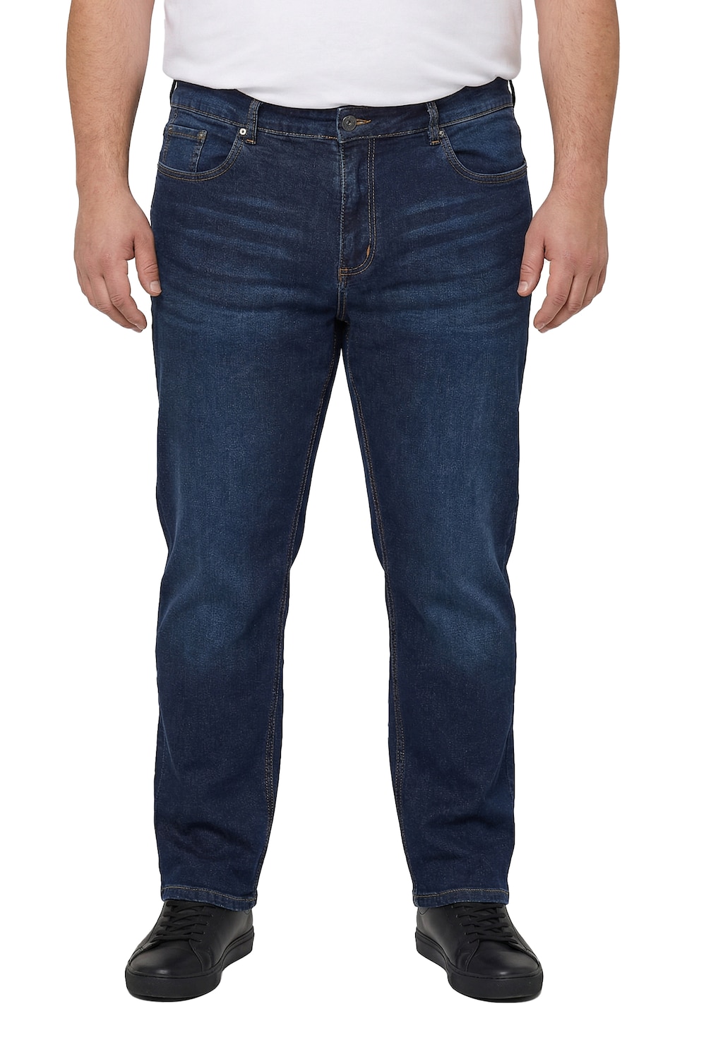 Stora storlekar Jeansshorts FLEXLASTIC®, Her, blå, storlek: 56, Bomull, Men Plus