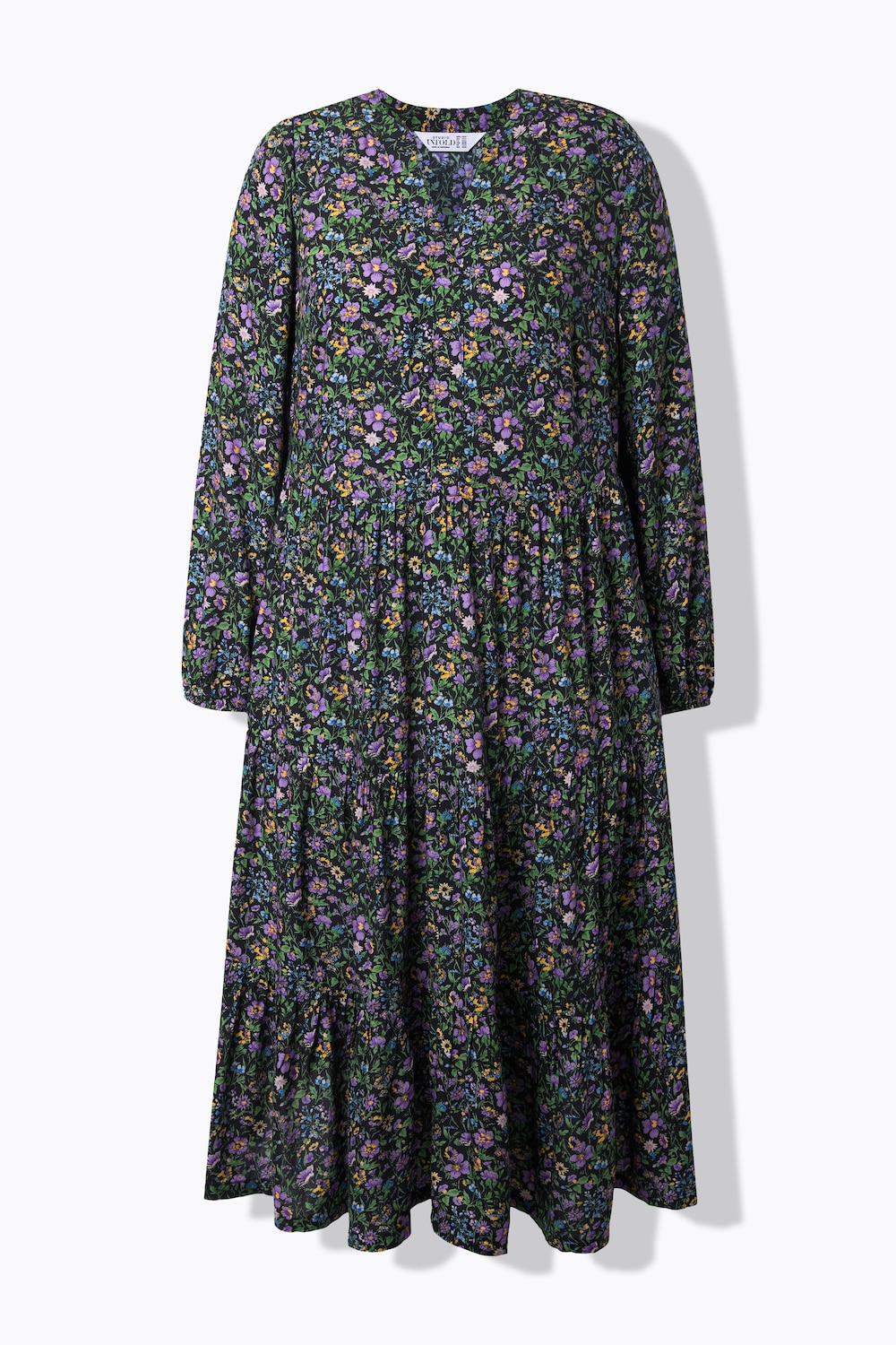 Maxi-jurk, A-lijn, bloemenprint