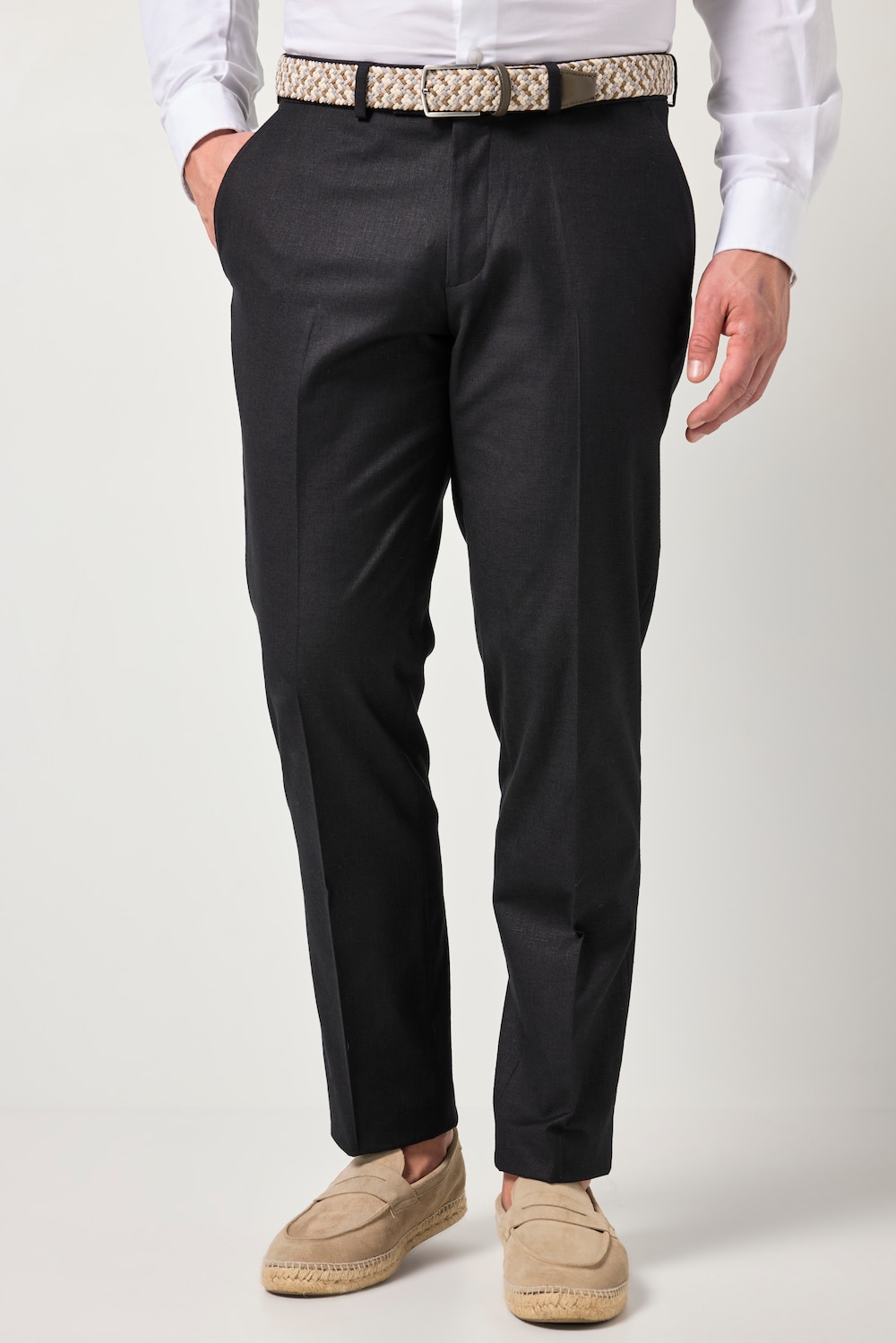 JP1880 Leinenoptik-Businesshose Korsika FLEXNAMIC®, Business, Baukasten Korsika, bis Gr. 36