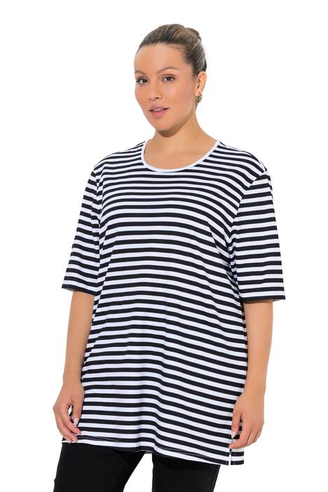 Tričko, pruhy, Relax střih, kulatý výstřih, krátké rukávy