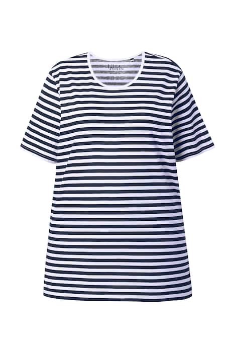 Tričko, pruhy, Relax střih, kulatý výstřih, krátké rukávy