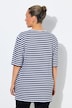 T-shirt, paski, rękaw 1/2, luźny, okrągły dekolt