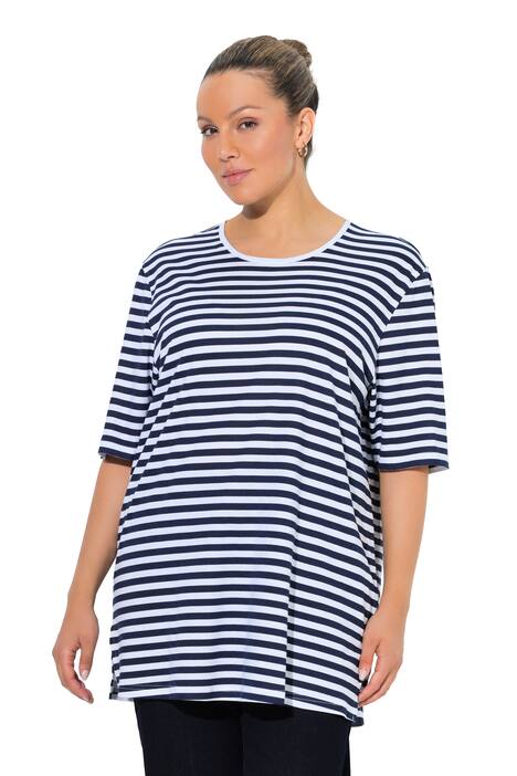Tričko, pruhy, Relax střih, kulatý výstřih, krátké rukávy