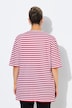 T-shirt, paski, rękaw 1/2, luźny, okrągły dekolt