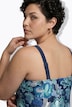 Tankini mit Radler, Blüten, Softcups, Träger verstellbar