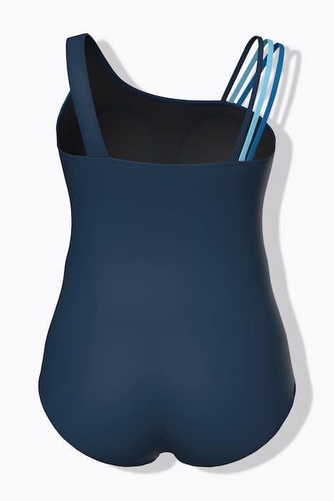 Badeanzug, Colorblocking, Softcups, Rundhals, recycelt