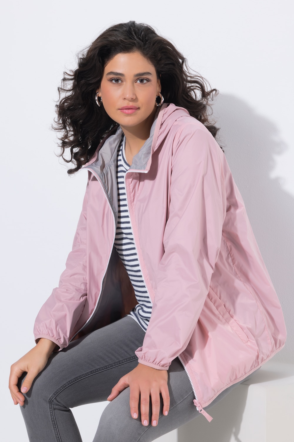 HYPRAR Wendejacke, wasserabweisend, Kapuze