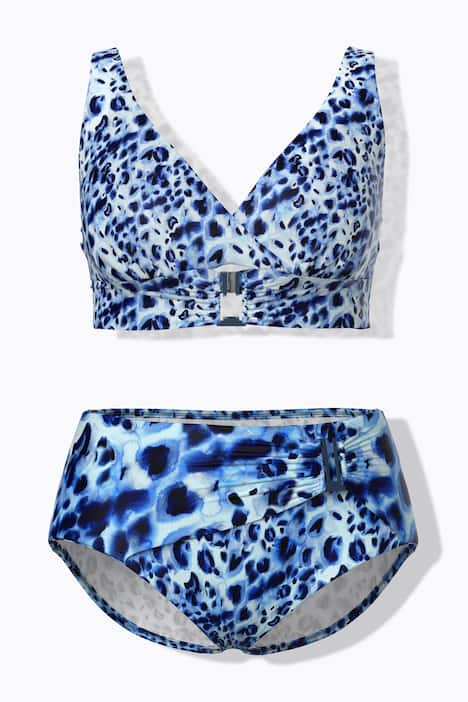 Bikini, Animalmuster, Softcups, Träger verstellbar, recycelt