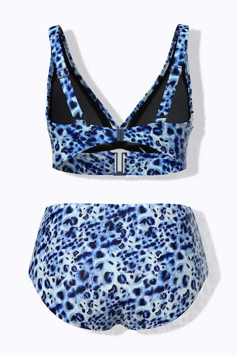 Bikini, Animalmuster, Softcups, Träger verstellbar, recycelt